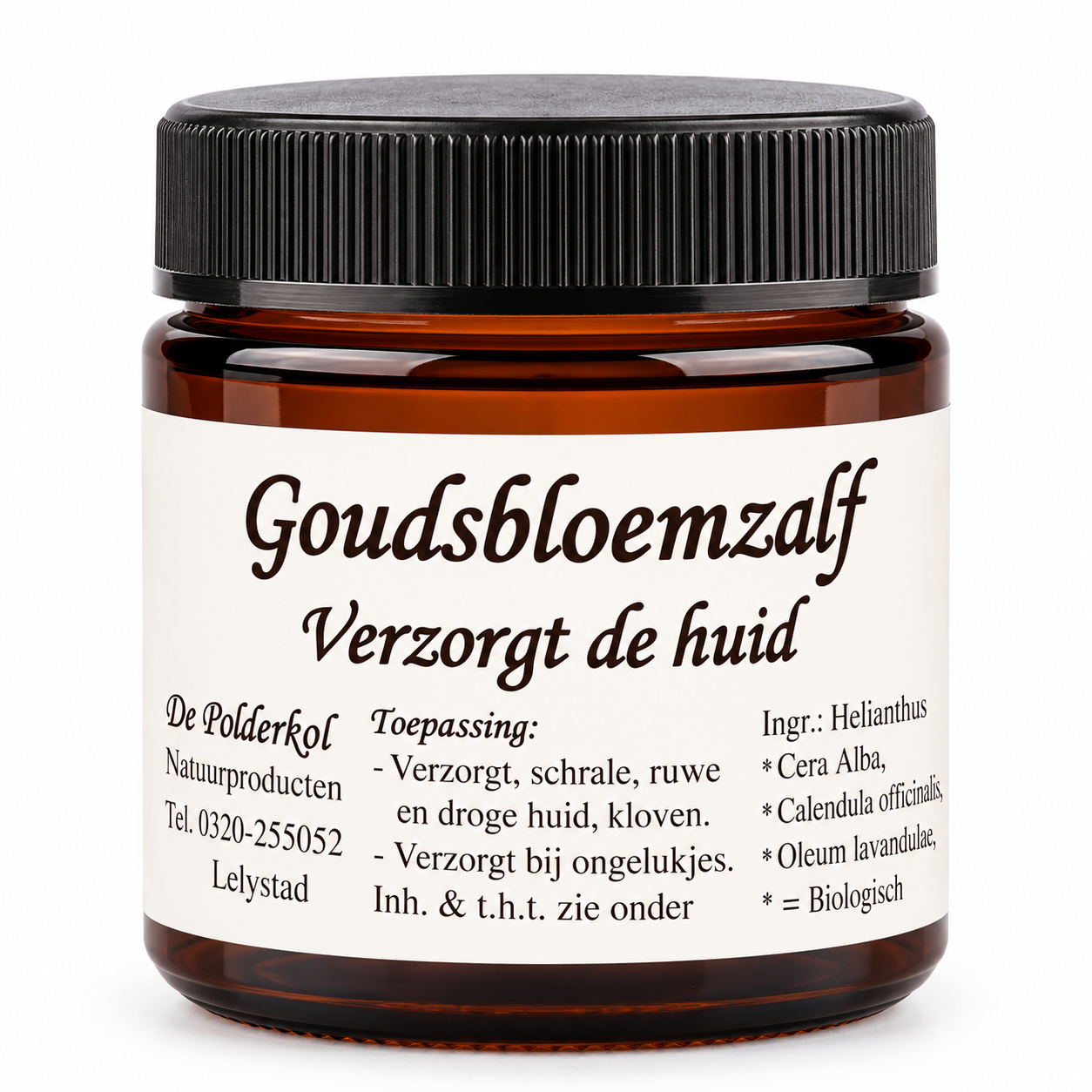 De Polderkol biologische Goudsbloemzalf Calendulazalf EKO 60 ml