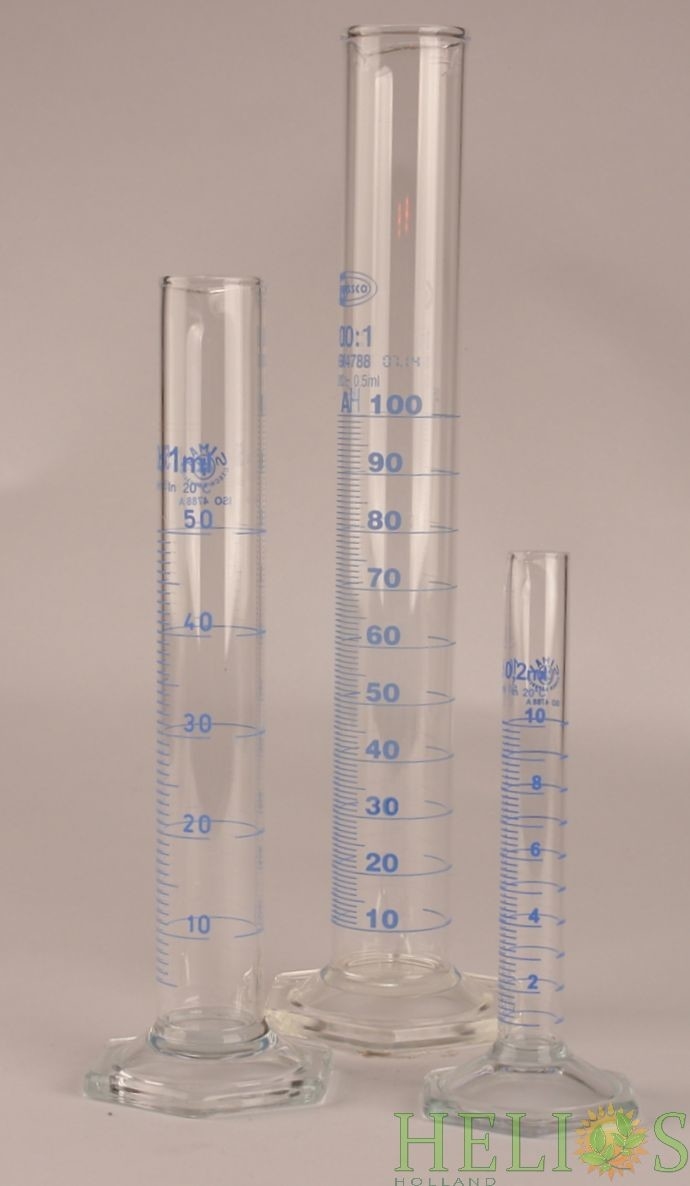 Cylindre De Mesure En Verre 25 Ml - Classe A, Borosilicate, Graduation Précise, Laboratoire - 10