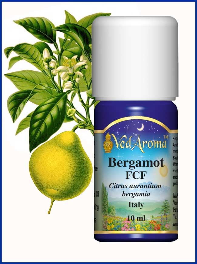 biologische bergamot etherische olie 