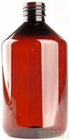 PET Fles / Medicijnfles 500ml Amber Veral 28/410