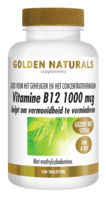 Golden Naturals Vitamine B12 1000mcg 100 tabletten