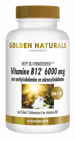 Golden Naturals Vitamine B12 6000 mcg 60 vegan tabletten