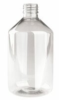 PET Fles / Medicijnfles 500ml Helder Veral 28/410