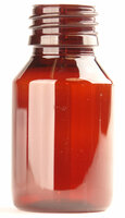 PET Fles / Medicijnfles 50ml Amber Veral 28/410