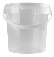 Emmer met Deksel 1180ml Transparant