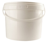 Emmer met Deksel 5 Liter Wit