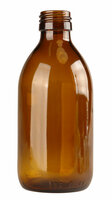 Medicijnfles / Siroopfles 250ml GLAS Amber Obus 28/410