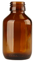 Medicijnfles / Siroopfles 100ml Amber GLAS  Veral 28/410
