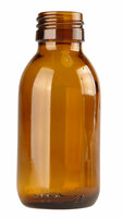 Medicijnfles / Siroopfles 100ml GLAS Amber Obus 28/410