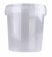 Emmer met Deksel 870ml Transparant