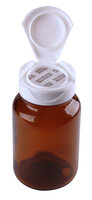 Pillenpot / Poederpot 100ml Amber Glas incl. Verzegelings Inlage !