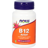 B12 Actief - 100 zuigtabletten - Vitortho / NOW