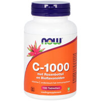 C-1000 met Rozenbottel & Bioflavenoiden - 100 tabletten - Vitortho / NOW