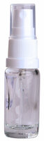 Fles 10ml Helder Glas met Witte Spraydop / Verstuiver
