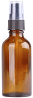 Fles 50ml Amber Glas met Zwarte Spraydop / Verstuiver