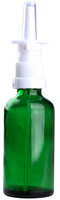 Fles 50ml Groen Glas met Witte Neusverstuiver