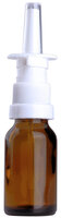 Fles 15ml Amber Glas met Witte Neusverstuiver