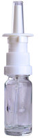 Fles 10ml Helder Glas met Witte Neusverstuiver