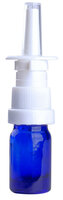 Fles 5ml Blauw Glas met Witte Neusverstuiver