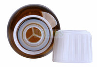 Astra Dop MET GIETRING voor Glazen Flessen Wit DIN 28