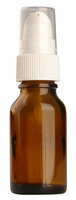 Fles Amber Glas 15ml met Serum Pompje / Dispenser