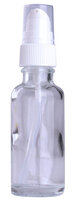 Fles Helder Glas 30ml met Serum Pompje / Dispenser