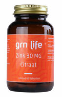 GRN LIFE Zink Citraat 30mg - 60 tabl