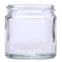 Zalfpot / Crèmepot Helder Glas 120ml met of zonder Deksel