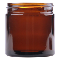 Zalfpot / Crèmepot Bruin Glas 60ml met of zonder Deksel