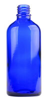 Druppelflesje 100ml Blauw Glas