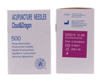 Cloud & Dragon Gesil. Acupunctuurnaald CD51V - 0,25x25mm - 500st