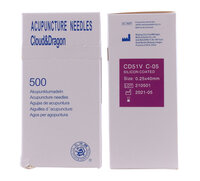 Cloud & Dragon Gesil. Acupunctuurnaald CD51V - 0,25x40mm -500st
