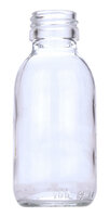 Medicijnfles / Siroopfles 100ml Helder GLAS Obus 28/410