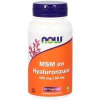 MSM 450mg en Hyaluronzuur 50mg - 60Vcaps - Vitortho / NOW