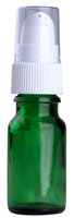 Fles Groen Glas 10ml met Serum Pompje / Dispenser