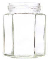 Jampot / Conservenglas 6-hoekig 196ml zonder Deksel