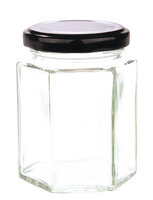 Jampot / Conservenglas 6-hoekig 196ml inclusief deksel