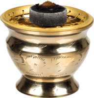 Wierookbrander Messing 8x7 cm