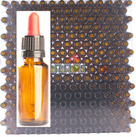 Pipetflesjes 20ml Amber voordelige TRAY - Glas