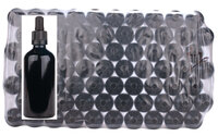 Pipetflesjes 100ml Zwart voordelige TRAY