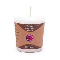 Bougie Votive en Cire de Noix de Coco non Parfumée