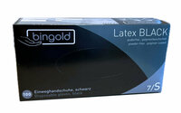 Bingold Handschoenen LATEX Zwart Poedervrij - CE Keurmerk - 100st