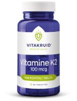 Vitamine K2 100 mcg - 60 tabletten - Vitakruid