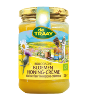 Bloemenhoning Crème BIO 350 gram - De Traay