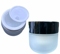 Luxe Skincare / Créme Pot - Mat Glas -50ml - met Inlegdeksel en Deksel