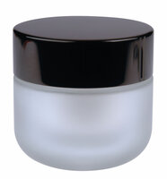 Luxe Skincare / Créme Pot - Mat Glas -50ml - met Inlegdeksel en Deksel