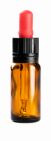 Flacon 10ml Verre Brun avec Capsule Pipette