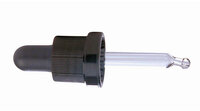 Capsule Pipette Compte-Goutte 15ml Noir/Noir - Caoutchouc