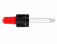 Pipet 10 ml Rood/Zwart DIN18 - met Garantiesluiting