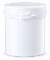 Snap Secure Pot 100 ml - Wit PP met Verzegelbaar Deksel